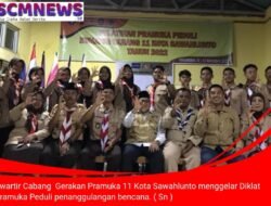 Kwarcab Kota Sawahlunto Gelar Diklat Pramuka Peduli Penanggulangan Bencana