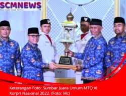 Sumbar Juara Umum MTQ VI Korpri Nasional 2022