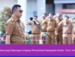 Bupati Epyardi Asda Pimpin Apel Gabungan Lingkup Pemerintah Kabupaten Solok