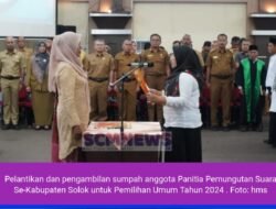 Bupati Epyardi Asda Hadiri Pelantikan Anggota PPS SE-Kabupaten Solok