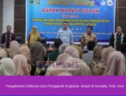 Bupati Hadiri Yudisium Dan Pengukuhan Guru Penggerak Kabupaten Solok