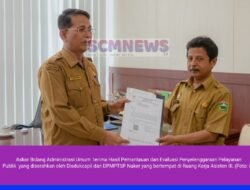 Pemerintah Kabupaten Solok Terima Hasil Pemantauan dan Evaluasi Penyelenggaraan Pelayanan Publik