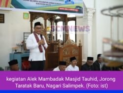 Bupati Epyardi Asda Hadiri Alek Mambadak Masjid Tauhid