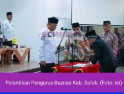 Bupati Lantik Pengurus Baznas Kab. Solok