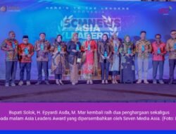 Dua Penghargaan Sekaligus Dari Asia Leaders Award Untuk Bupati Solok