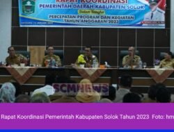 Bupati Pimpin Rapat Koordinasi Pemerintah Kabupaten Solok Tahun 2023