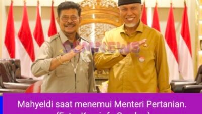 Mahyeldi Minta Menteri Pertanian Dukung Penuh Penyelenggaraan Penas Tani di Sumbar