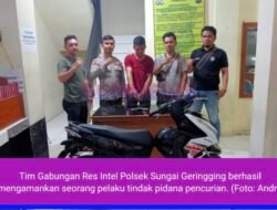 Tim Gabungan Res Intel Polsek Sungai Geringging Amankan Seorang Pencuri