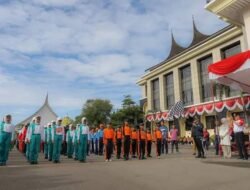 Sambut HUT RI Ke-78, Pemkab Pasaman Adakan Lomba Gerak Jalan Ketepatan Waktu