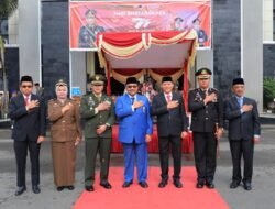 Bupati Dan Wabup Pasaman Hadiri HUT Bhayangkara ke-77