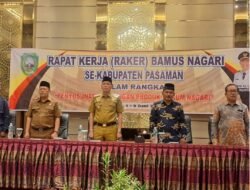 Bupati Sabar AS Buka Raker Bamus Nagari Se-Kabupaten Pasaman di Hotel Axana Padang