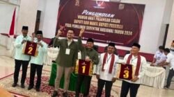 KPU Pasaman Pastikan Penetapan Nomor Urut, Tiga Paslon Siap Bertarung di Pilkada 2024