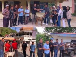 PDAM Sawahlunto Salurkan Enam Ekor Kambing Kurban Jelang Idul Adha